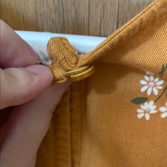 OshKosh B'gosh UEC Girls Size 8 Floral Tiered Dress in Vibrant Orange - Picture 10 of 11